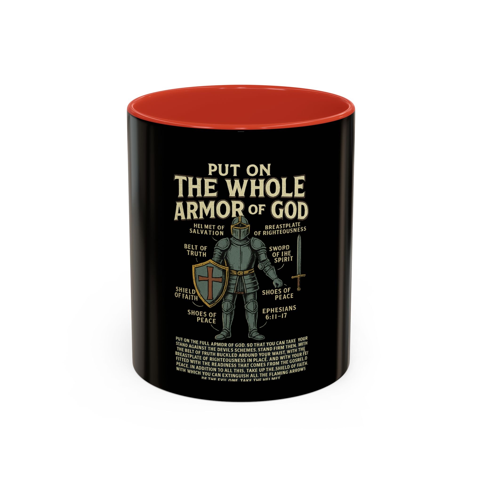 Faith-Inspired Black Coffee Mug